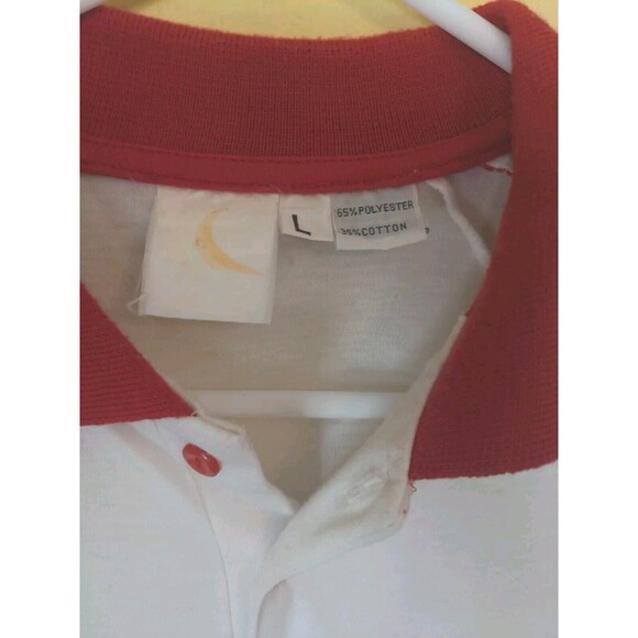 Vintage 1980's Hawaii Rainbow Warriors White Polo Shirt Thin Soft Men's Large - Picture 5 of 9